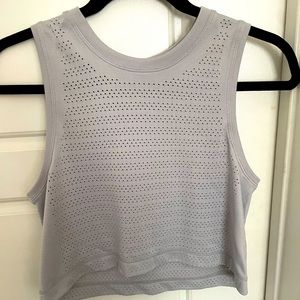 Lululemon lavender cropped workout tank